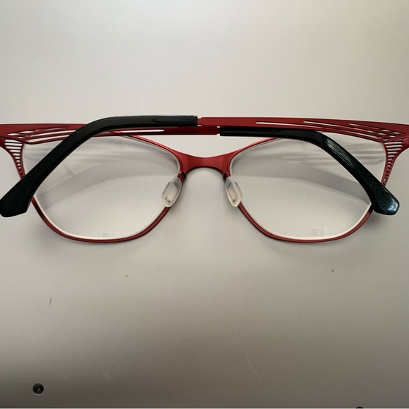 NWOT Zenni Red Metal Reading Glasses - 1.50 - Picture 4 of 7